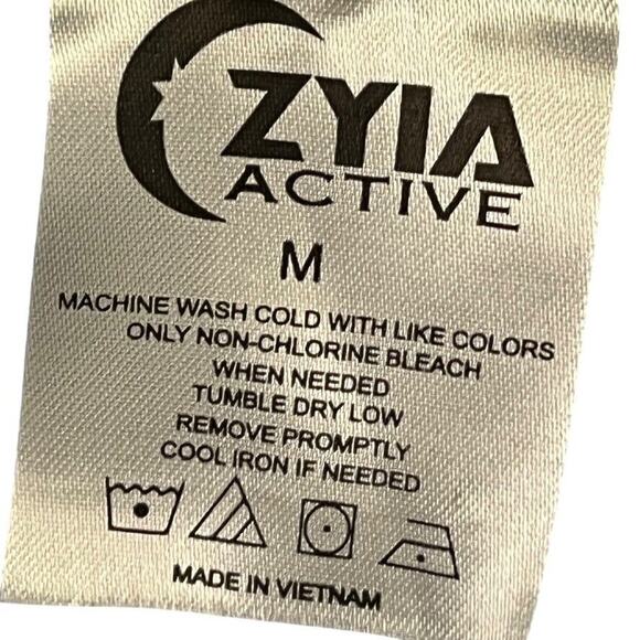 Zyia Active Womens Vented Button Down Short Sleeve Fishing Blue Shirt Top sz M - Picture 16 of 16